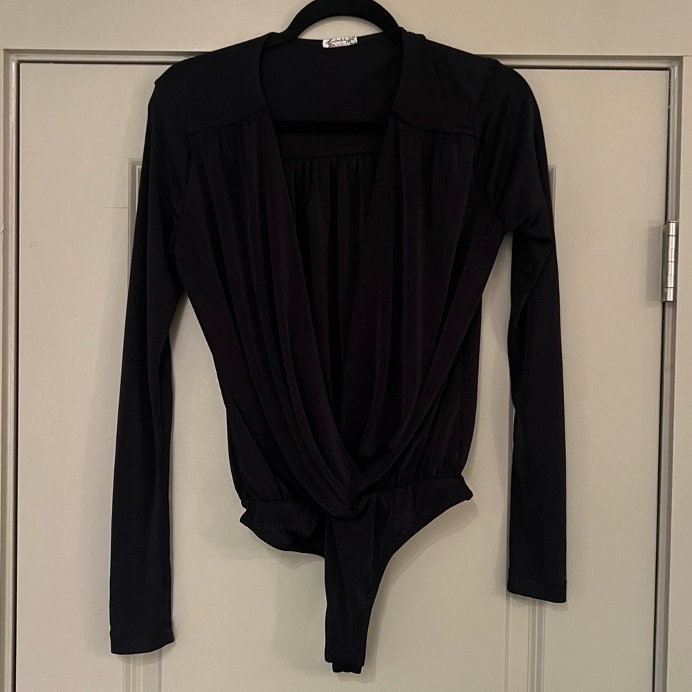 Free People Black Long Sleeve Bodysuit - Picture 7 of 7